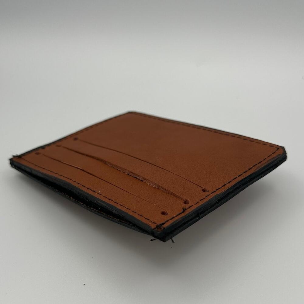 Minimalist Oaxaca Mexico Handmade Real Leather Card Wallet